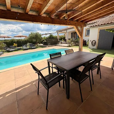 ヴィラ Charmante Avec Clim Et Piscine Proche Uzes